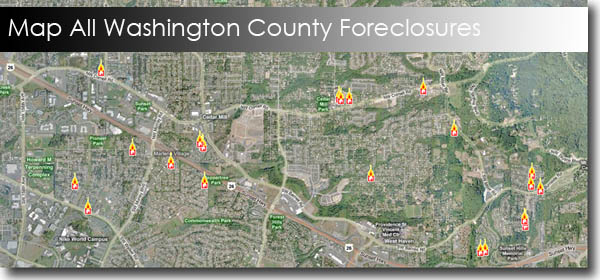 Washington County Portland Foreclosures Map